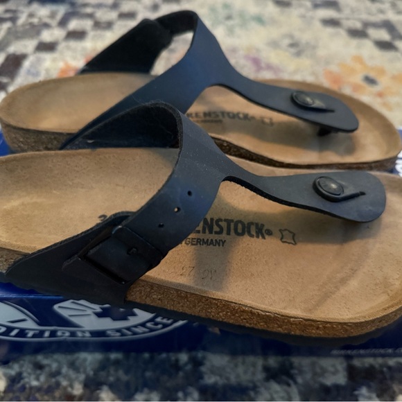Birkenstock Black Sandals Gizeh 38 - Picture 4 of 8